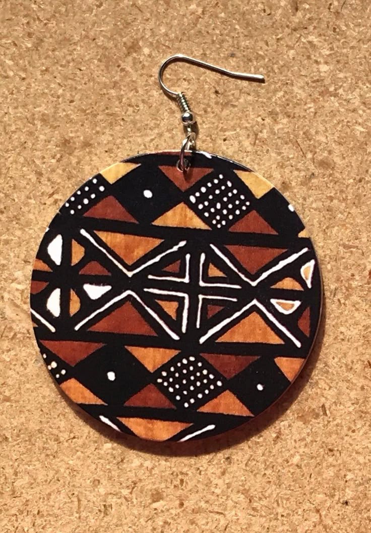 Mud Cloth Tribal Earrings